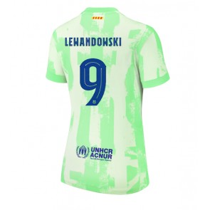 Barcelona Robert Lewandowski #9 Dámské Alternativní Dres 2024-25 Krátký Rukáv